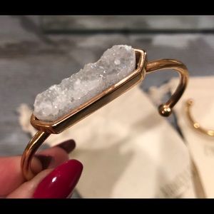 Kinsley Armelle Rose Quartz Bangle